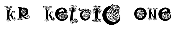 KR Keltic One font preview